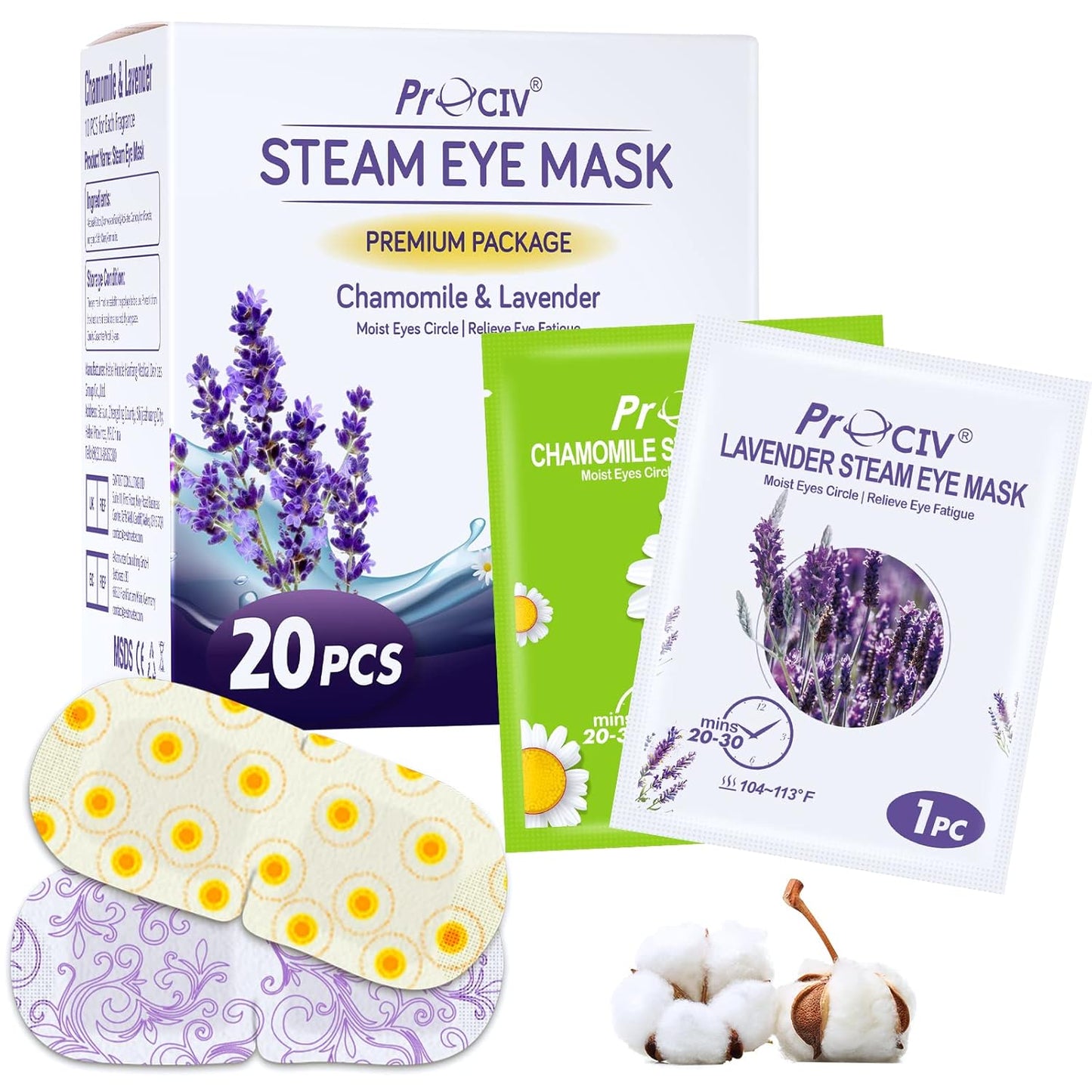 16 Packs Steam Eye Mask,Warm Eye Compress for Dry Eyes Sleep Mask,Hot Auto Heated Eye Masks Relaxing Items for Women Moist Heat for Eyes Soothing Eye Fatigue,Disposable EyeMask for SPA Essentials