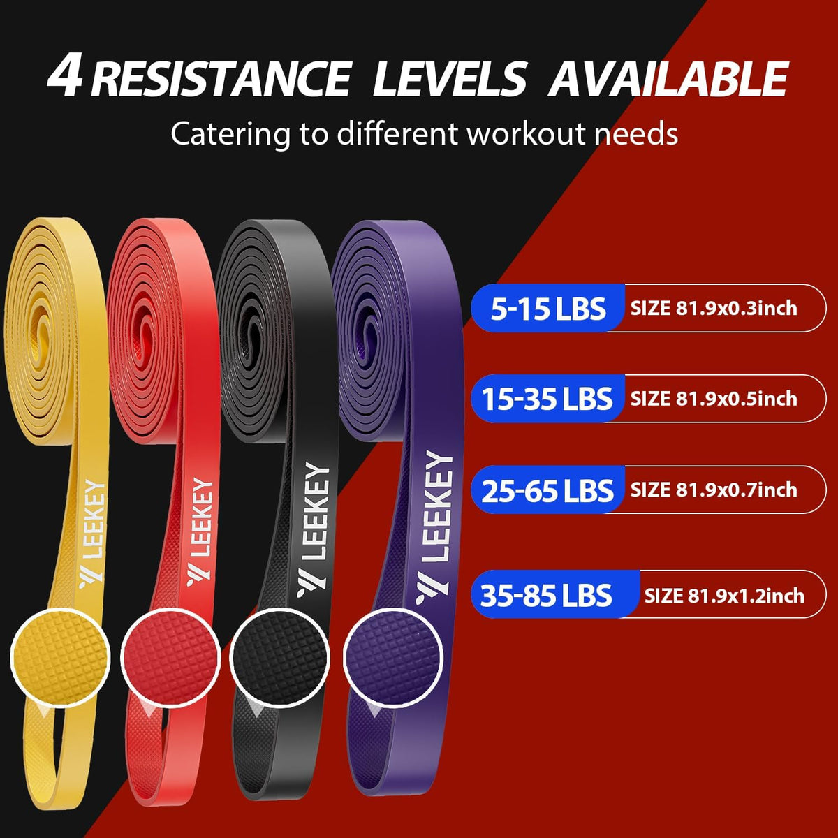 Resistance Bands for Pull Up Assist, Stretch Bands & Exercise Workout Set