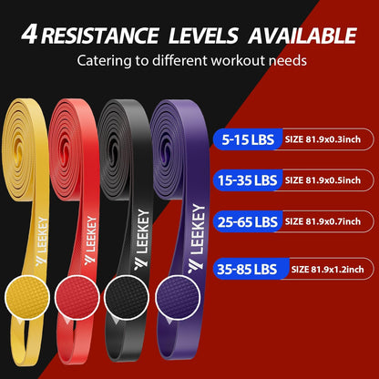 Resistance Bands for Pull Up Assist, Stretch Bands & Exercise Workout Set