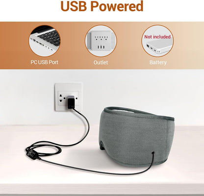 Comfytemp Heated Eye Mask for Dry Eyes, USB Wearable Eye Heating Pad