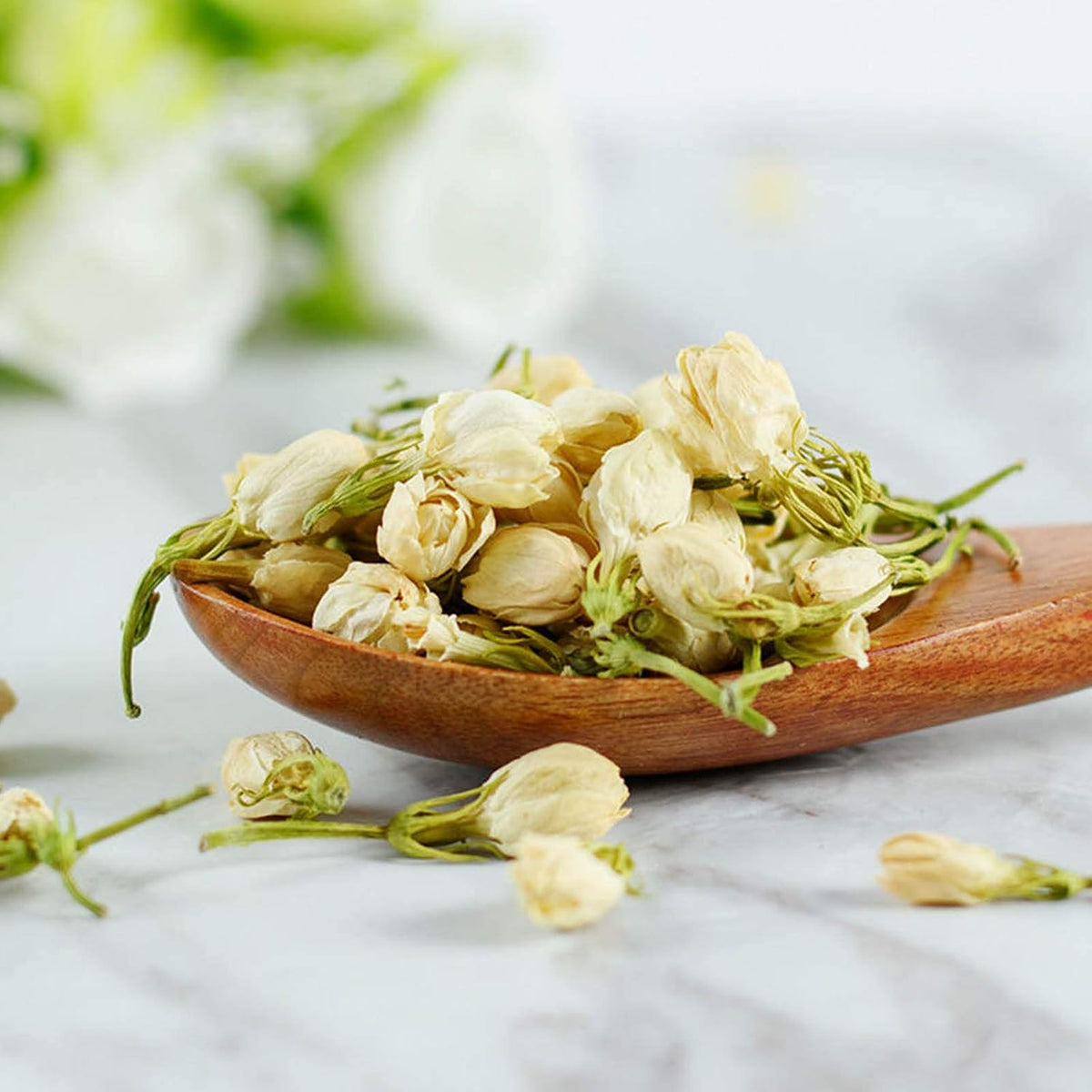 Dried Jasmine Flowers Bulk Dry Jasmine Buds for Tea, Baking, Crafts- 2 OZ