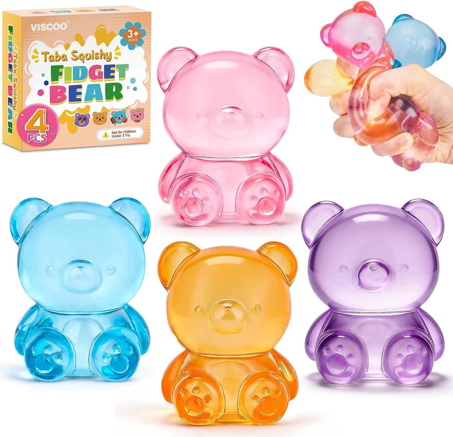 VISCOO 16 Pack Octopus Stress Balls for Kids, Slow Rising Squishy Toys