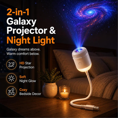 2027 New Hd Smart Dynamic 5d Holographic Night Light Projector, Plug and Play Hd Star Projector, 360° Adjustable Hd Galaxy and Ocean Projector for Bedroom Ceiling (24 Projection Films)