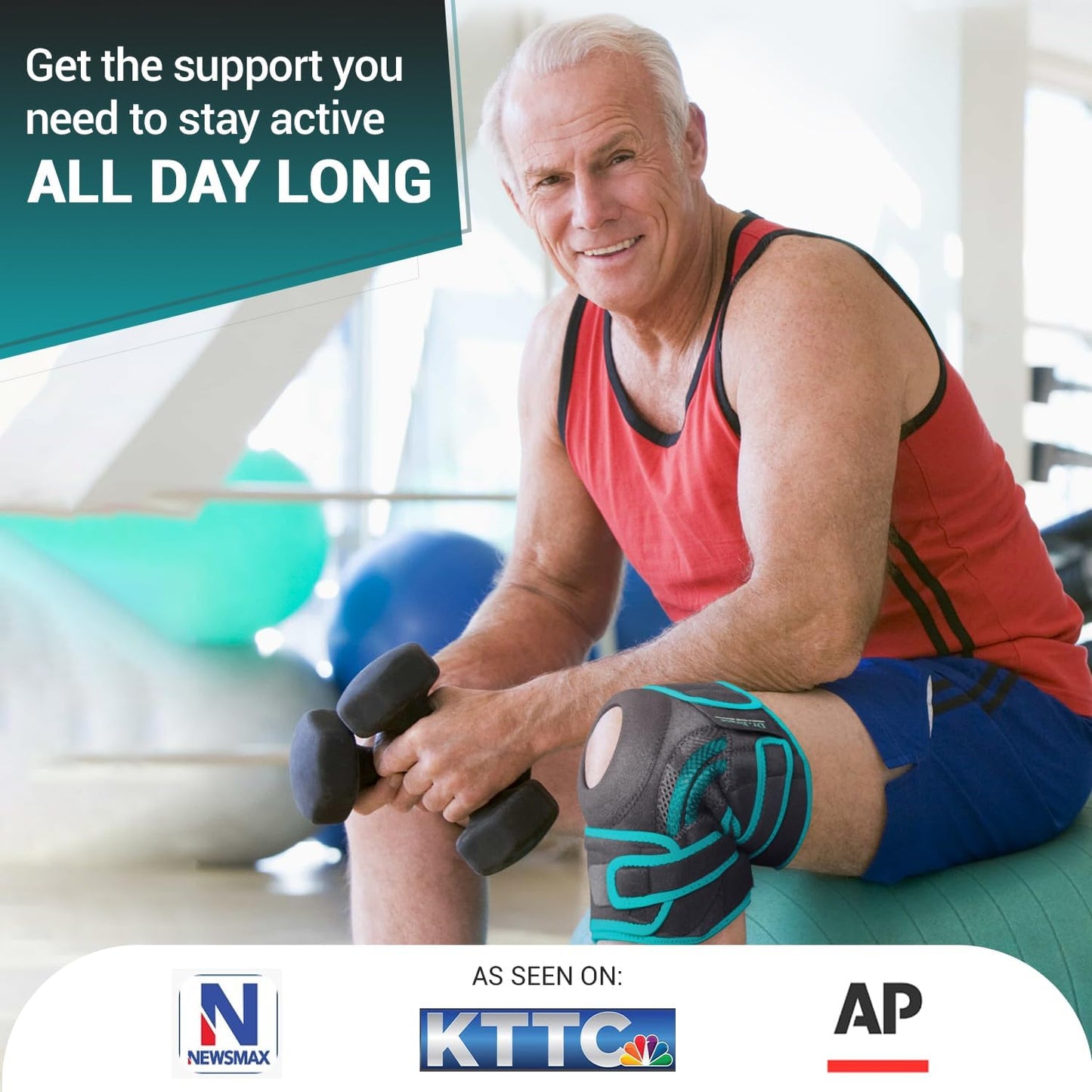 DR. BRACE ELITE Knee Brace with Side Stabilizers & Patella Gel Pads for Maximum Knee Pain Support and fast recovery for men and women-Please Check How To Size Video (Mercury, Medium)