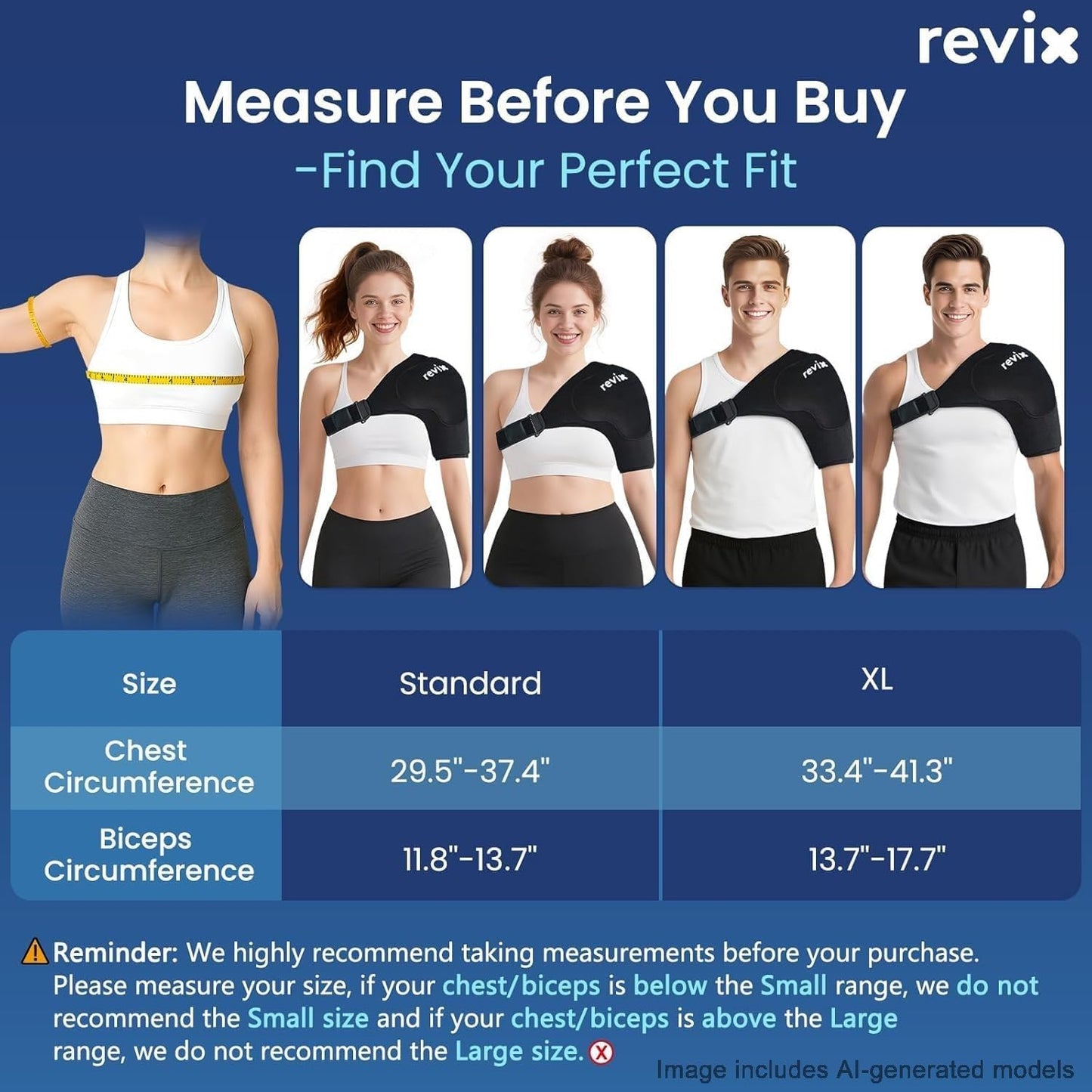 REVIX Triple-Layer Gel Shoulder Ice Pack Wrap for Rotator Cuff, Reusable Ice Pack Shoulder Brace with Extra Removable Coldfocus for 30-Min Long-Lasting Cold Therapy, Soothe Biceps & Muscle Discomfort