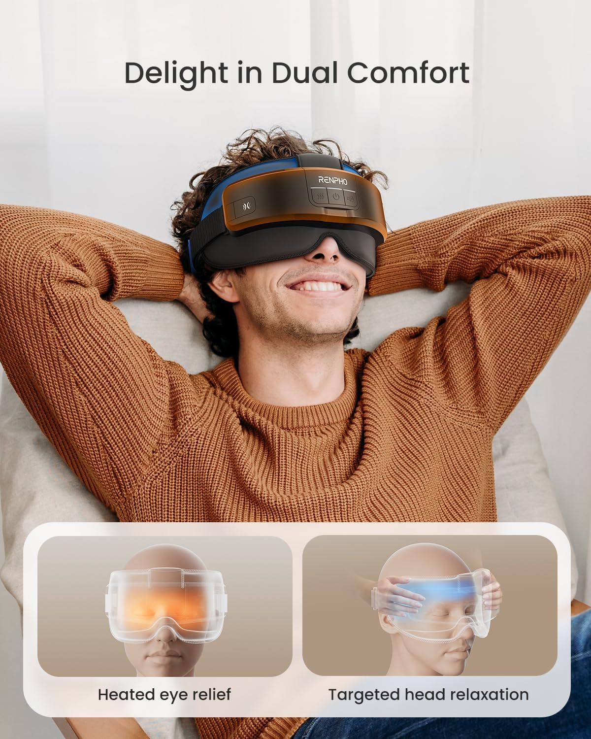 RENPHO Eyeris Masc Head and Eye Massager, FSA Eligible HSA