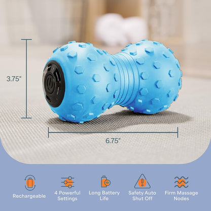 LifePro Velocity Vibrating Peanut Massage Ball with 4-Speed Vibration Modes