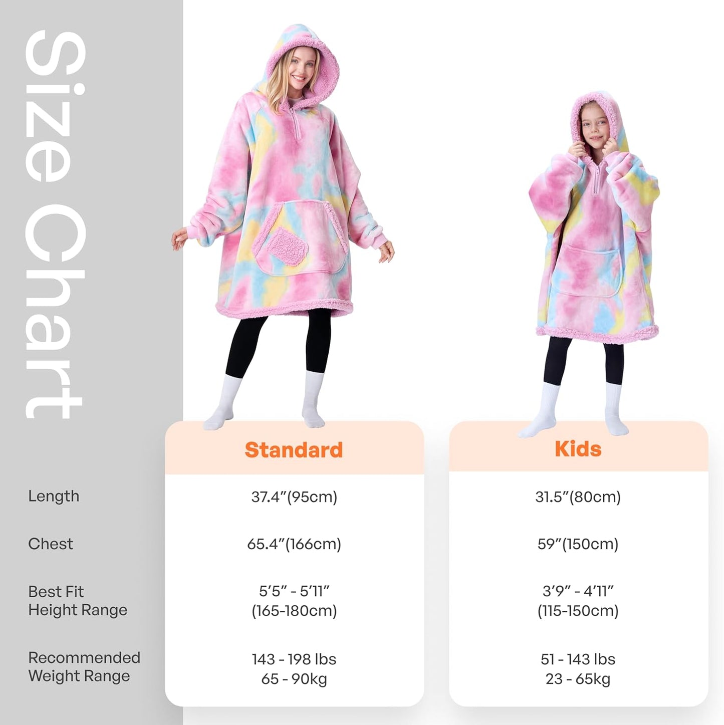 Giggling Getup Wearable Blanket Hoodie for Adults Gifts for Teen Girls Sister Women Sherpa Fleece Printed Hooded Blanket Sweatshirt Warm Cozy with Pocket & Sleeves Beige Cat