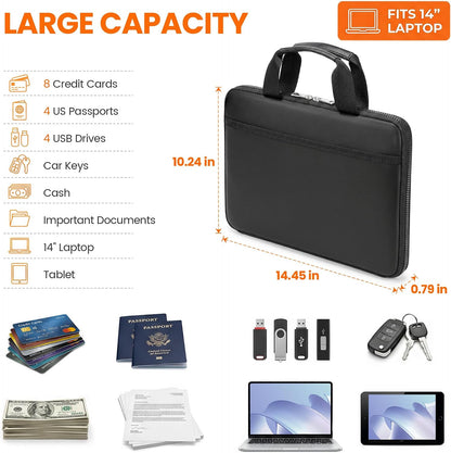 TILYMOL Fireproof Document Bag (5200℉) with Upgraded Heat Insulated Layers