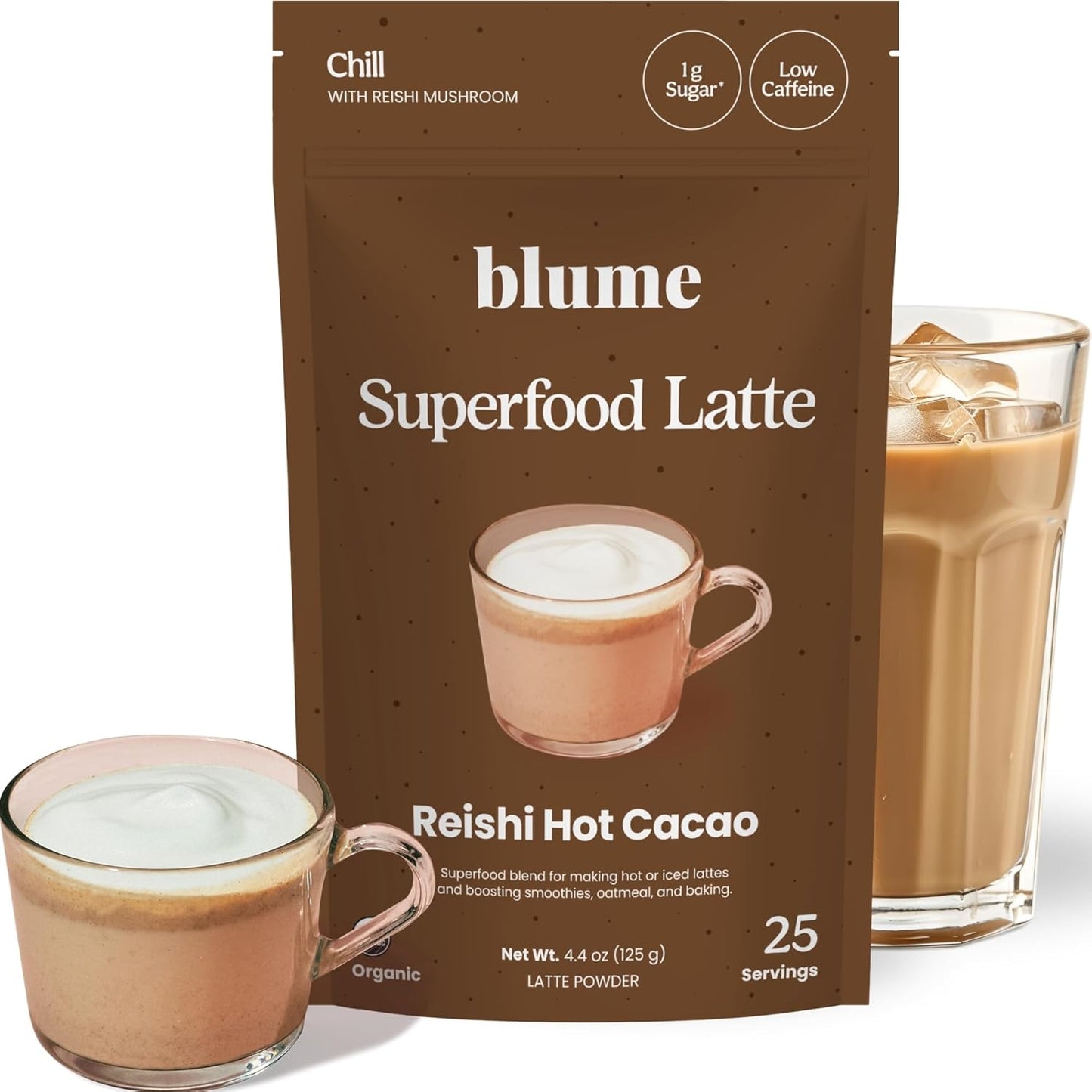 Blume Superfoods Latte - Matcha Powder with Coconut, Natural Caffeine, L-Theanine, All Day Energy & Focus, Sugar-Free, Moringa, Vegan, Organic Matcha Latte from Shizuoka Japan, Green Tea - 25 Servings
