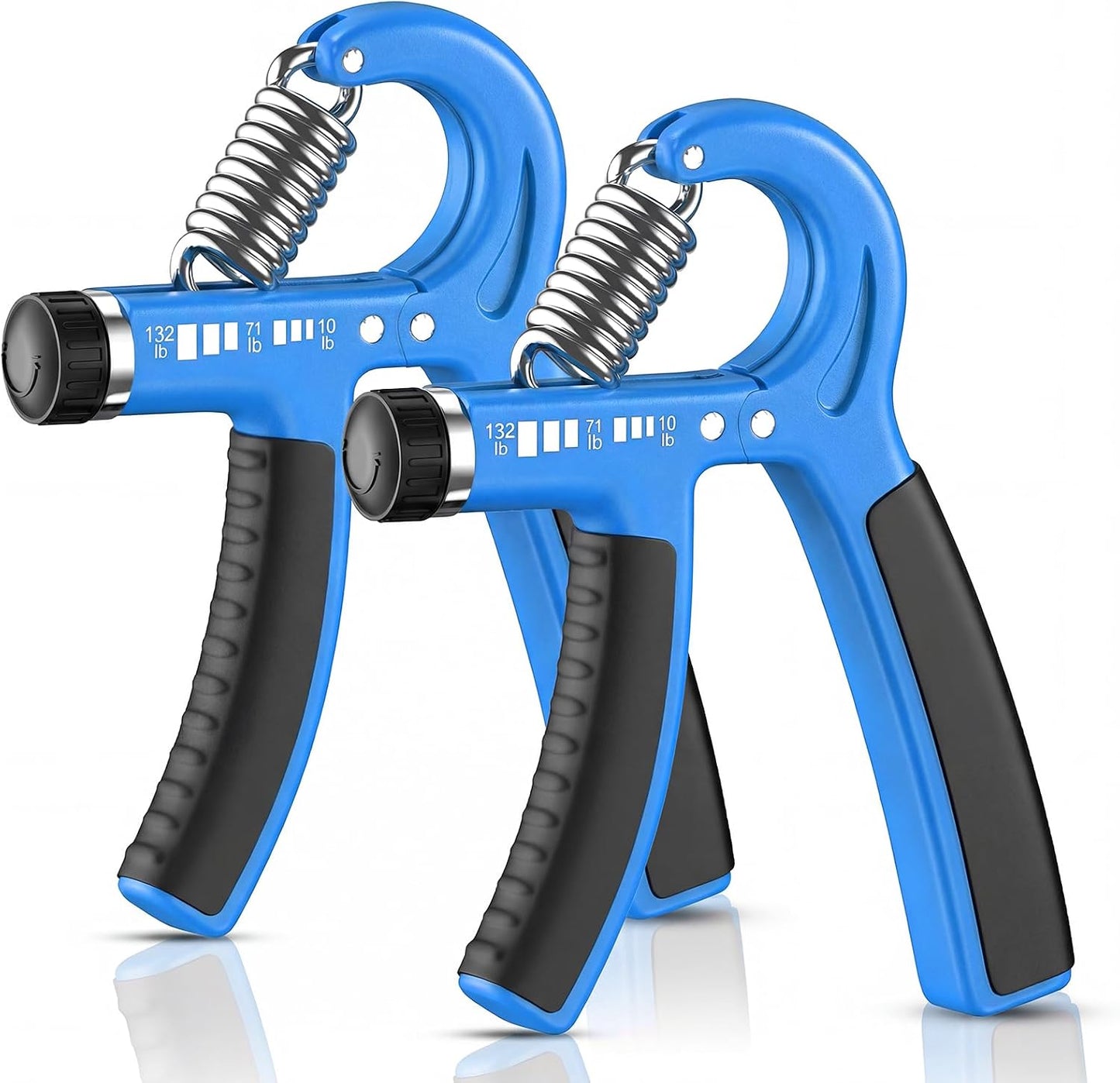 FitBeast Grip Strength Trainer 2 Pack – Adjustable Hand Grip Strengthener for Strength Training & Rehabilitation, 10-132 lbs Resistance Forearm Strengthener, Ideal for Athletes, Rehab, Office