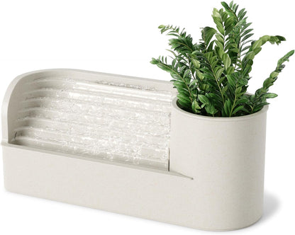 Umbra Stream Water Fountain, Indoor Tabletop Zen Desktop, Sand