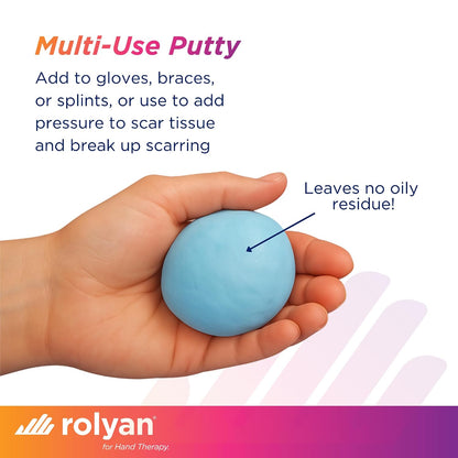 Rolyan 50/50 Mix Elastomer Putty, 8.47 oz, Non-Latex, Occupational Therapy Putty for Custom Splints, Adaptive Grips, Reduce Scar Appearance, Pliable, Hand Therapy, Dishwasher Safe