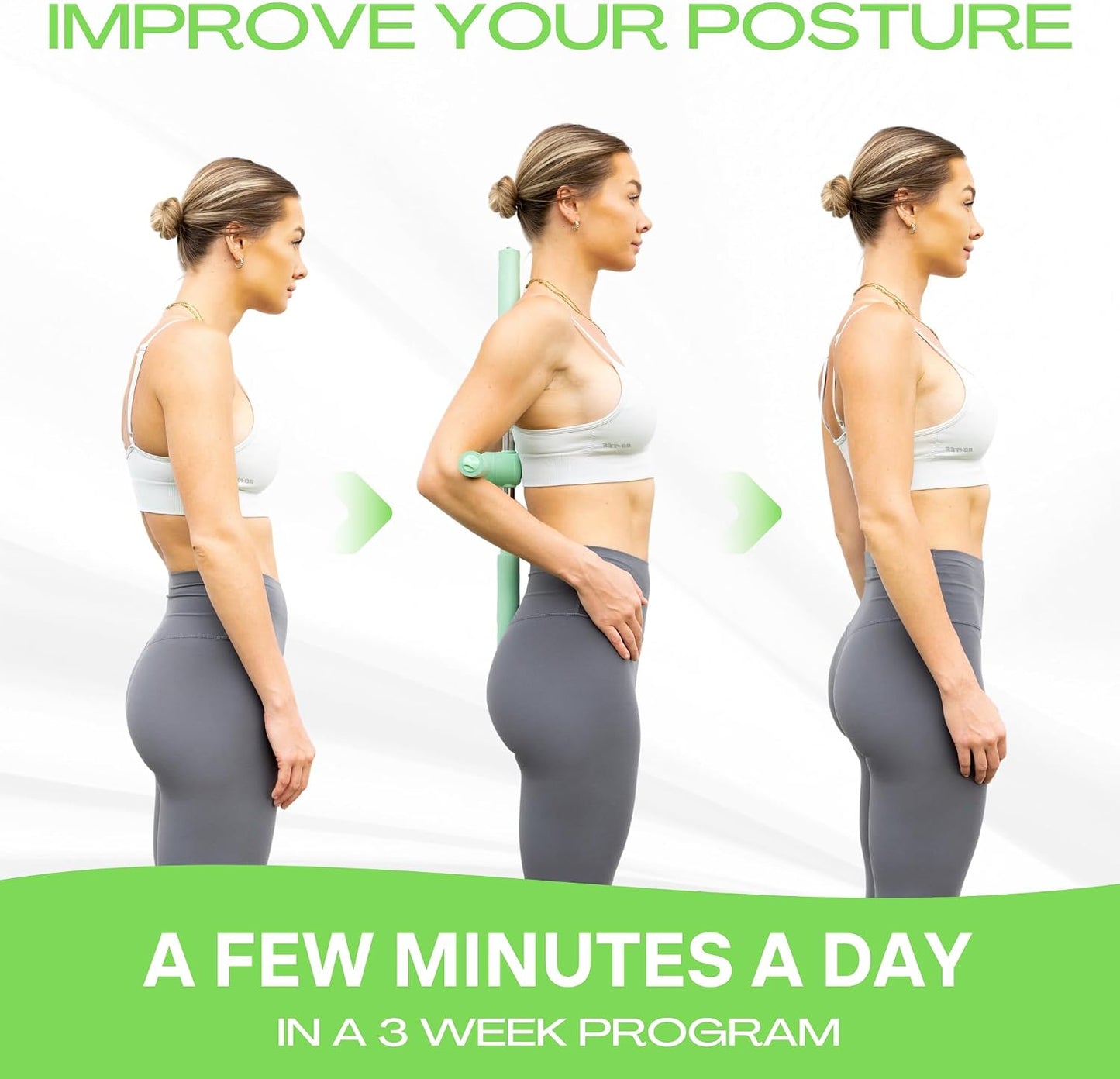 Posture Corrector - Yoga Cross Stick - Back Pain Relief for Men and Women - Stretcher and Straightener for Upper and Lower Back - Stretch Pole - Neck Hump Equipment - Sets bar