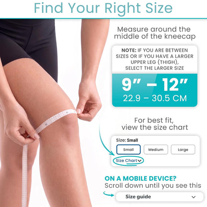 Vive Dual Patellar Tendon Support Strap - Knee Stability Brace for Men & Women, Patella Stabilizer Band for Pain Relief & Mobility, Meniscus, Tendonitis, Running, Arthritis, Injury Recovery (Medium)