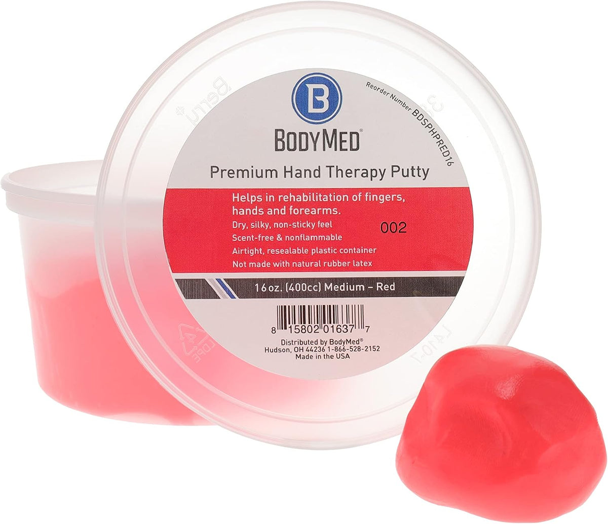 BodyMed Premium Hand Therapy Putty, Yellow, 6 Oz., Soft, Strengthening Therapy Putty for Physical Rehabilitation