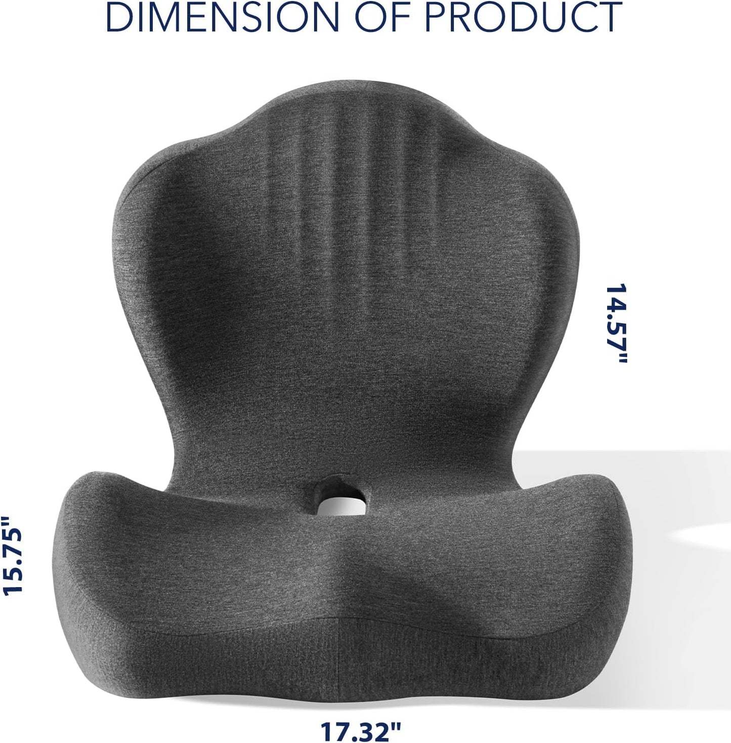 Seat Cushion for Car Truck Driver, Memory Foam Seat Cushion with Adjustable Strap,Ergonomic Lumbar/Back Support & Sciatica Relief for Long Drives, Orthopedic Cushion for Office Chair, Car, Semi Truck