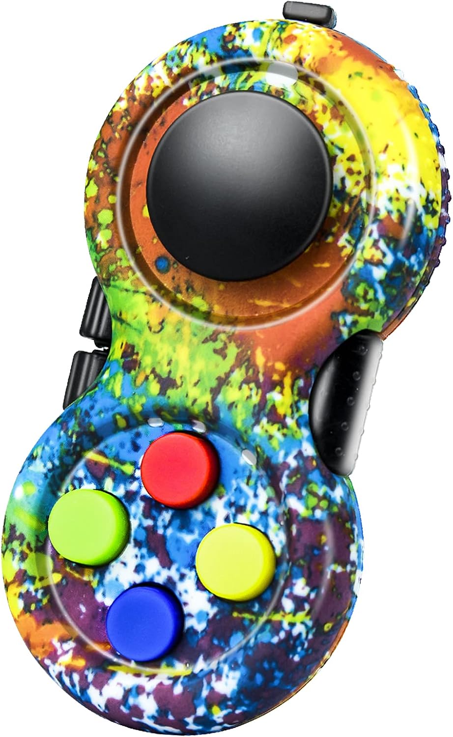 Original Fidget Toy Game, Rubberized Classical Controller Fidget Concentration Toy with 8-Fidget Functions and Lanyard - Excellent for Relieving Stress and Anxiety