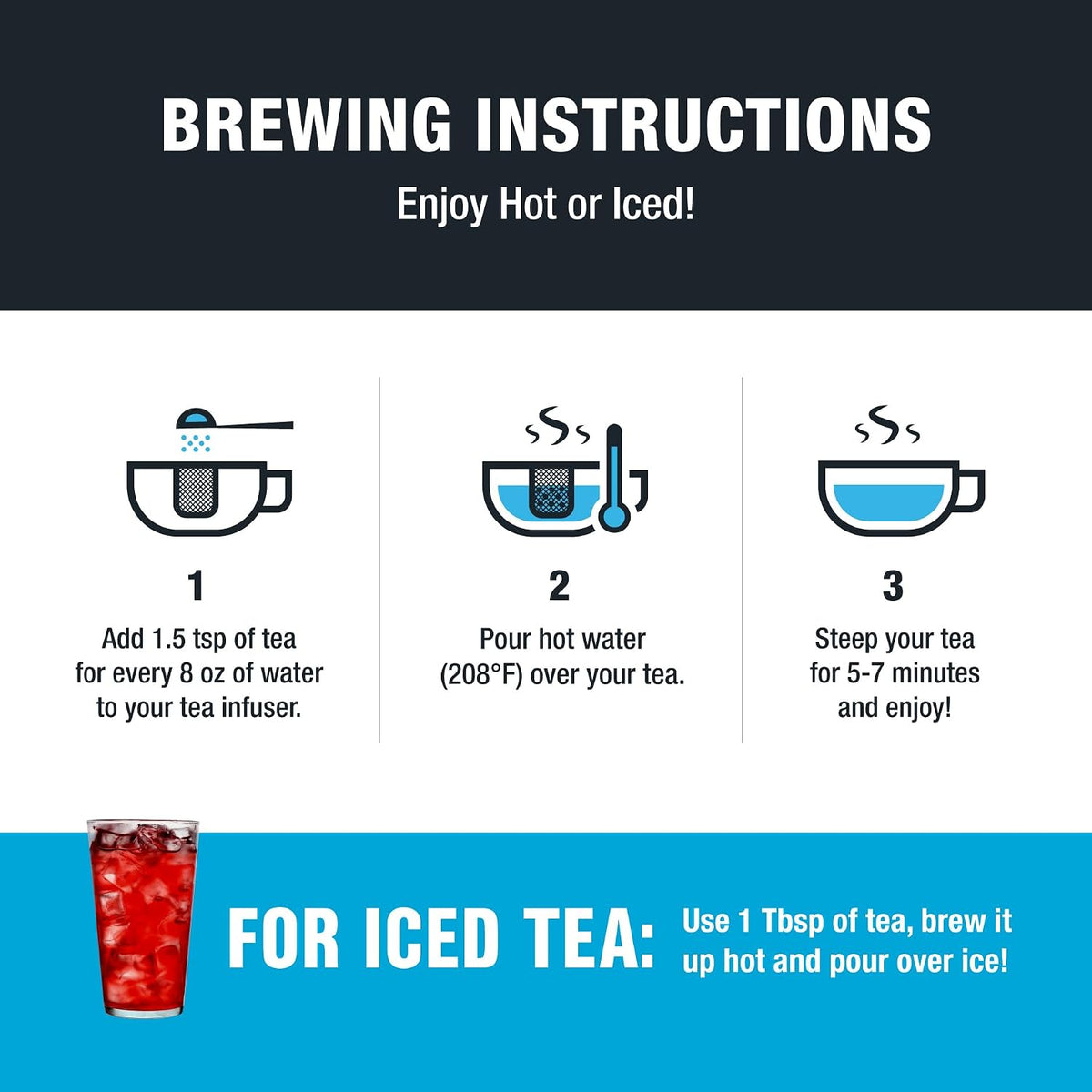 Tiesta Tea - Fireberry, Loose Leaf, Cranberry Hibiscus Rooibos Tea, 1.7oz