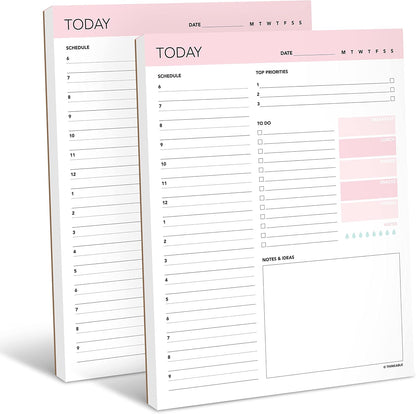 Daily Planner Notepad - 8.5x11 To Do List Organizer