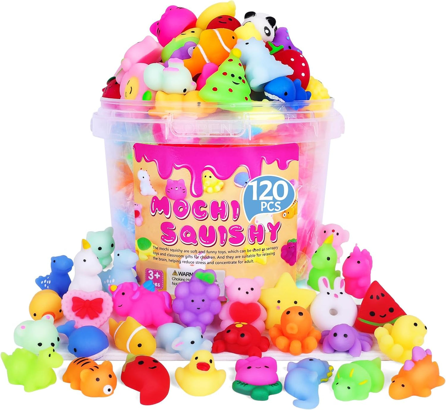 4 Pack Stress Cube, Slow Rising Ice Cube Stress Balls for Adults Kids, Sensory Fidget Toy for Anxiety Relief, Square Shape Squishy Balls for Classroom Prizes, Cube Squishy for Party Favors