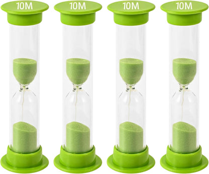 Sand Timer for Kids Set of 3 Small Colorful Hourglass Acrylic Covered Clock 1Min 2Min 5Min for Classroom, Home & Kids Room
