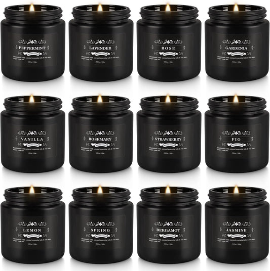 36 Pack Scented Candles Set for Home, Relaxing Stress Relief, Aromatherapy - Natural Soy Wax and Fragrance - Gifts for Women, Mom, Best Friend, Wife, Birthday