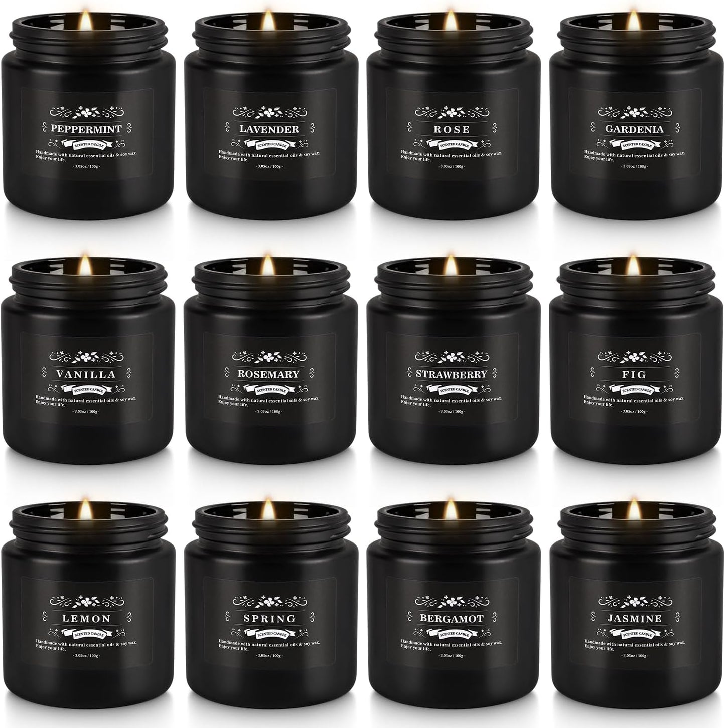 36 Pack Scented Candles Set for Home, Relaxing Stress Relief, Aromatherapy - Natural Soy Wax and Fragrance - Gifts for Women, Mom, Best Friend, Wife, Birthday