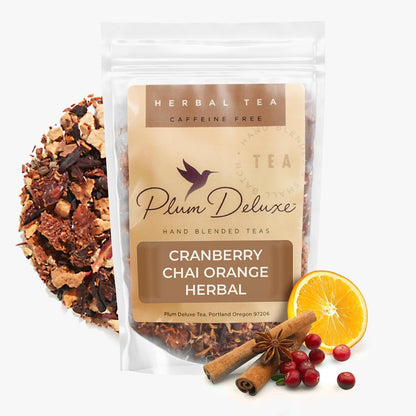 Loose Leaf Tea Sampler – 5 Caffeinated Blends Including Creme Brulee Earl Grey, Peach Oolong, Citrus Mint, Pecan and Floral Black – 75 to 100 Cups – Handcrafted in USA – Plum Deluxe