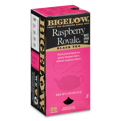 Bigelow Tea 003401 Raspberry Black Tea, Raspberry, 0.34 lbs, 28/Box