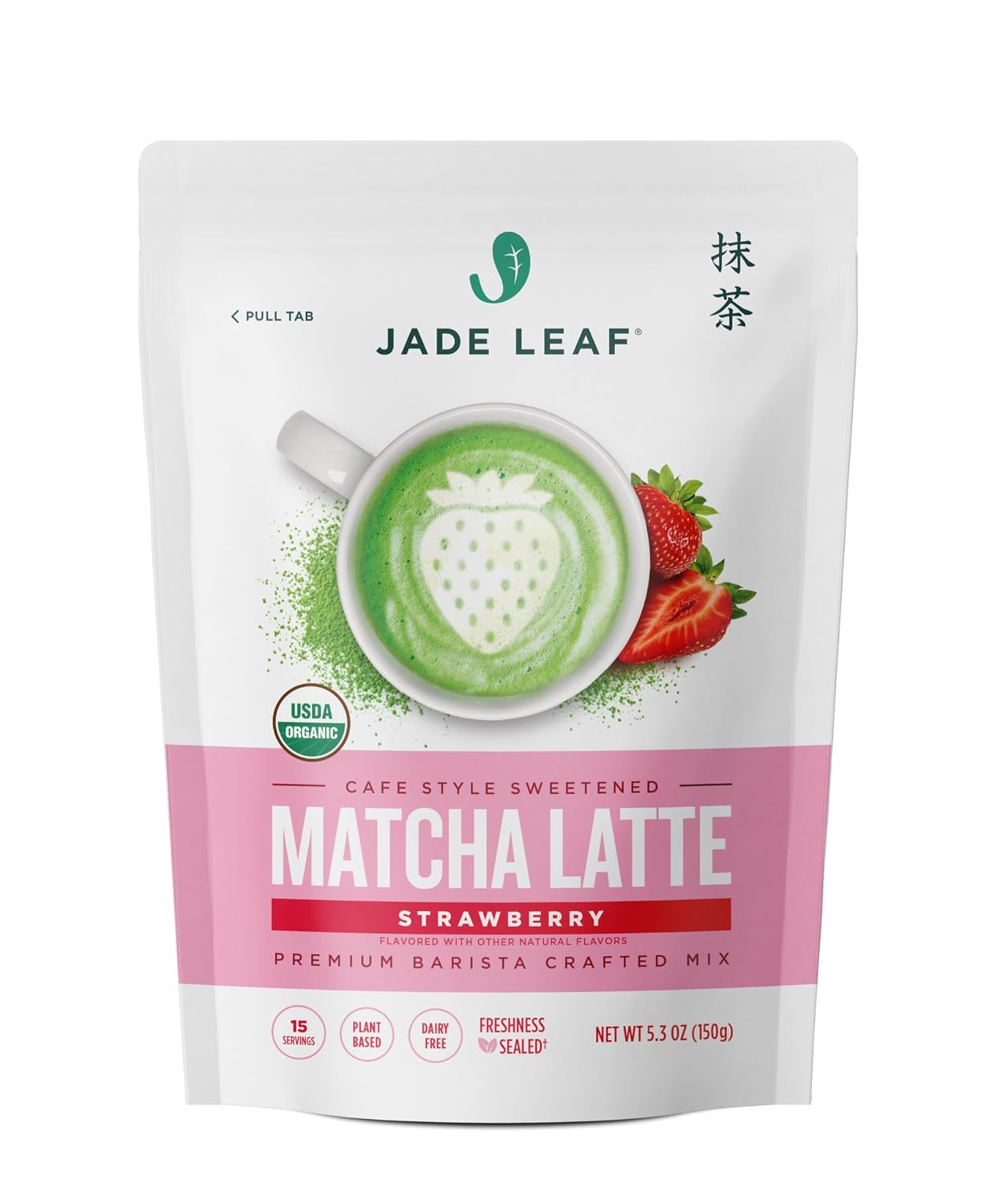 Jade Leaf Matcha Organic Matcha Latte Mix - Bulk Value Size - Lightly Sweet Japanese Matcha Powder with Organic Cane Sugar for Café Style Blend, 35.3 Ounce / 1000g (Pack of 1)