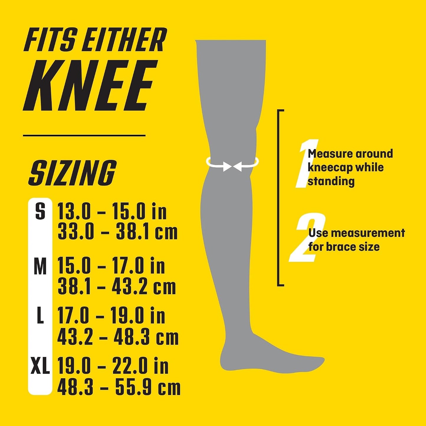 FUTURO Performance Compression Knee Support, Ideal for Everyday Activities, One Size - Black