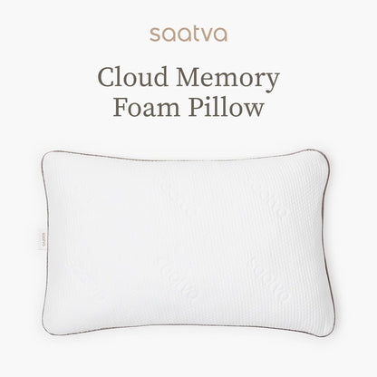 Saatva Cloud Memory Foam Pillow, Gel-Infused Shredded Memory Foam Fill