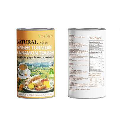 60 Lemon Balm Tea Bags - VitalForest Dried Lemon Balm Leaves Tea -1.5g/Bags, Calming Herb, Stress Relief & Sleep Support, Non-GMO, Caffeine-Free
