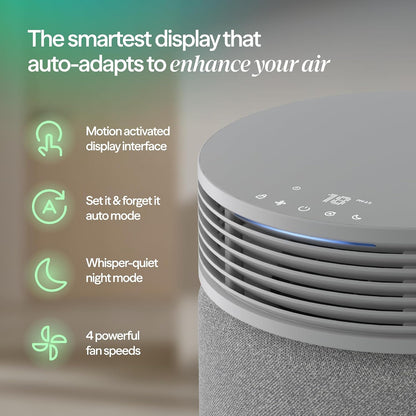 BLUEAIR Air Purifier for Home HEPA Air Purifiers for Pets, Allergies, Dust, Nursery, Office HEPASilent Techonolgy Air Cleaner for Small Rooms 432 sq ft coverage - Blue Pure 511