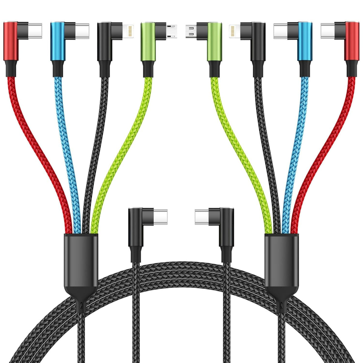 4 in 1 Multi Charging Cable, 5FT Charging Cords for Multiple Devices