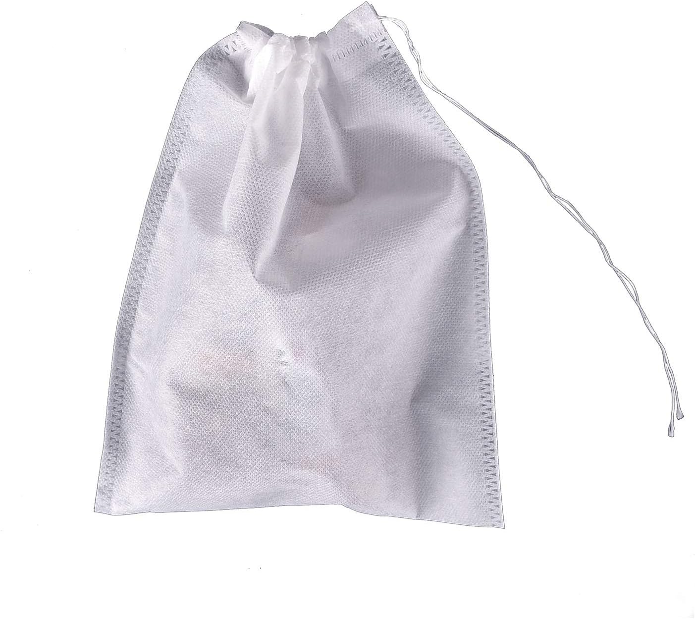 TamBee 100 Pack Disposable Tea Filter Bags Tea infusers 4" x 6" Empty Muslin Drawstring Seal Filter Tea Bags Drawstring Herb Loose Tea bag for Brew Tea Cold Brew Coffee（4" x 6" /10 x 15cm）