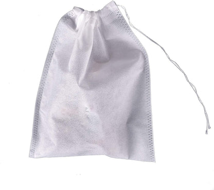 TamBee 100 Pack Disposable Tea Filter Bags Tea infusers 4" x 6" Empty Muslin Drawstring Seal Filter Tea Bags Drawstring Herb Loose Tea bag for Brew Tea Cold Brew Coffee（4" x 6" /10 x 15cm）