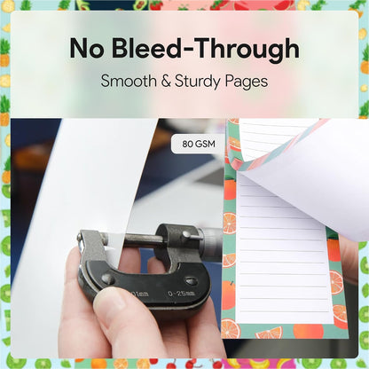 8 Magnetic Notepads – Notepads for Grocery List, Shopping List, To-Do List, Reminders -Strong Magnetic Back- Memo Notepad with Realistic Fruit Designs | 25 Sheets per Pad 7.5 x 3.5 inch (8 Pack)