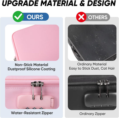 BALEINE Fireproof Document Box with Lock, Waterproof Fire Safe File Bag