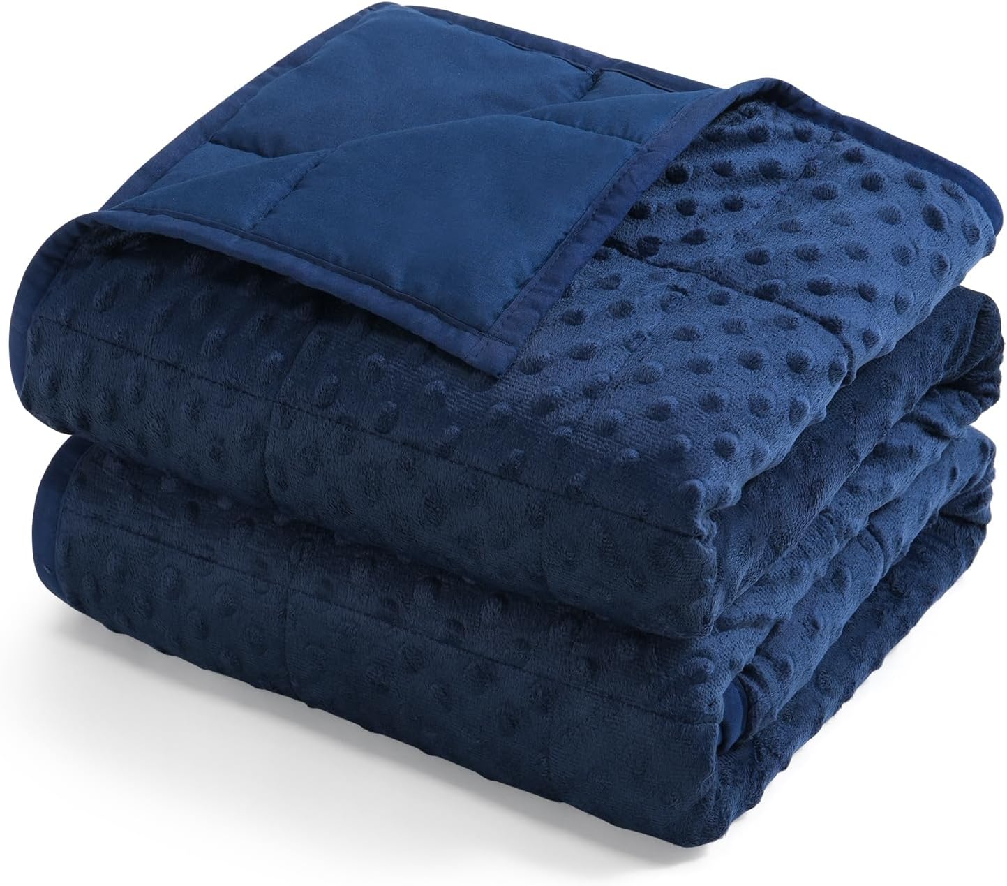 Kivik 2 lbs Weighted Lap Pad, Ultra Soft Minky Dotted Heavy Blankets Throw for Better Study Relaxing & Sleeping, Machine Washable, 20 x 30 Inches, Purple