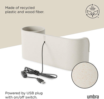 Umbra Stream Water Fountain, Indoor Tabletop Zen Desktop, Sand