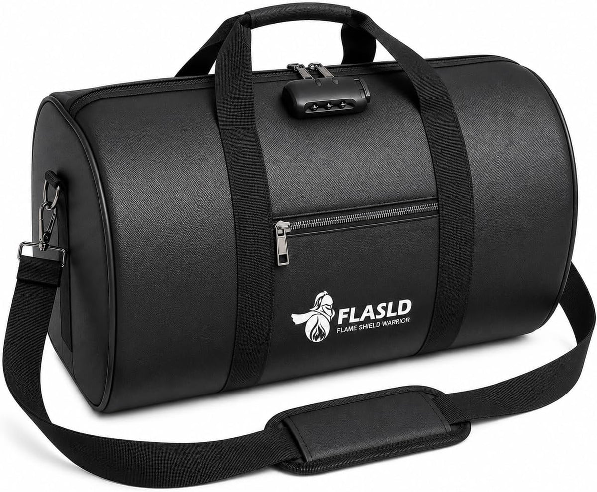 FLASLD Large Fireproof Document Bags, 24x12x12” Waterproof Storage Firesafe Bag, Fireproof Folder Safe Box for Cash, Valuables & Passport, Silicone Coating & Zipper Closure