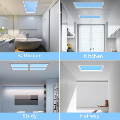 2x1 Ft Artificial Skylight, APP Control Smart Ceiling Light