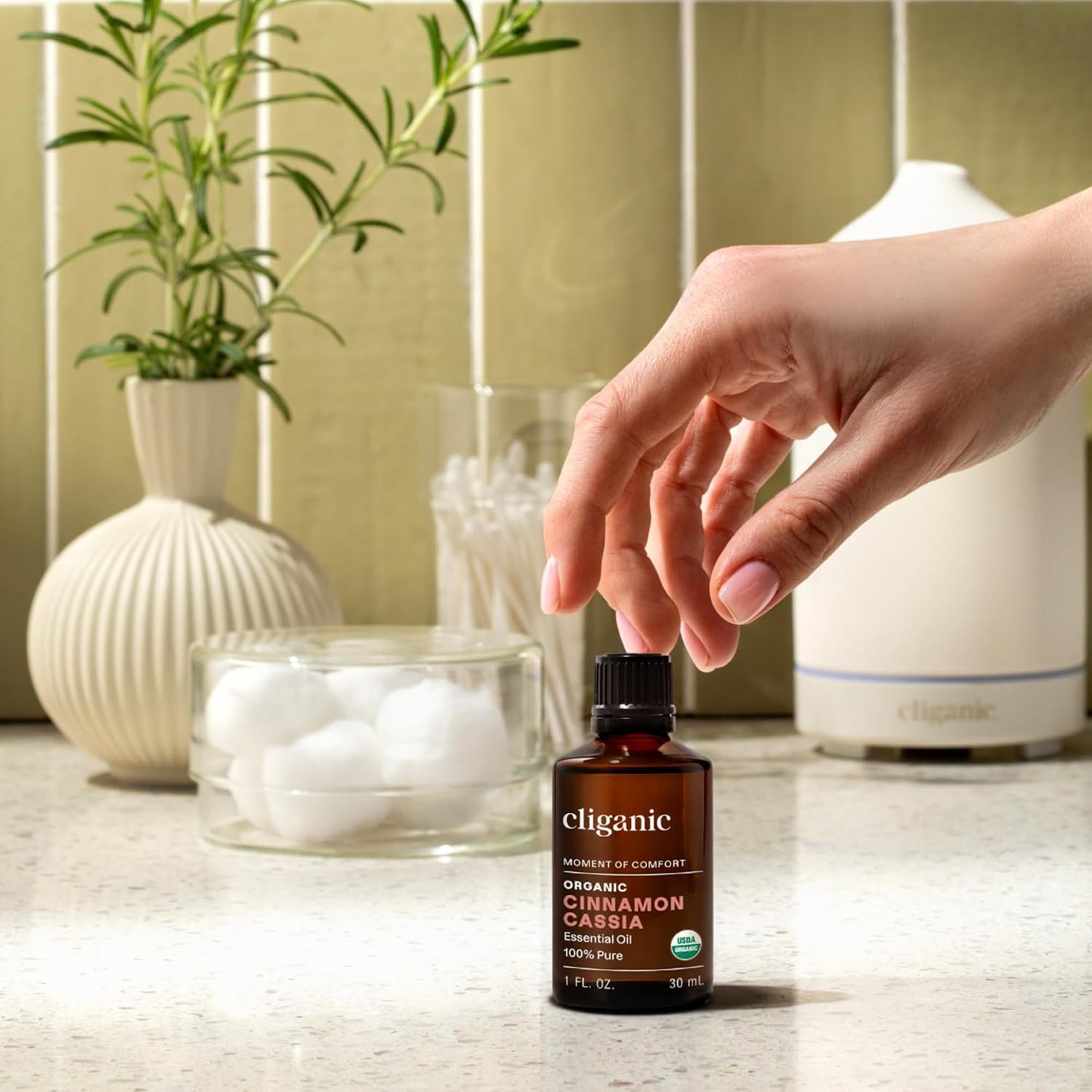 Cliganic Organic Lavender Essential Oil - 100% Pure Natural Undiluted, for Aromatherapy Diffuser | Non-GMO Verified - Colors B