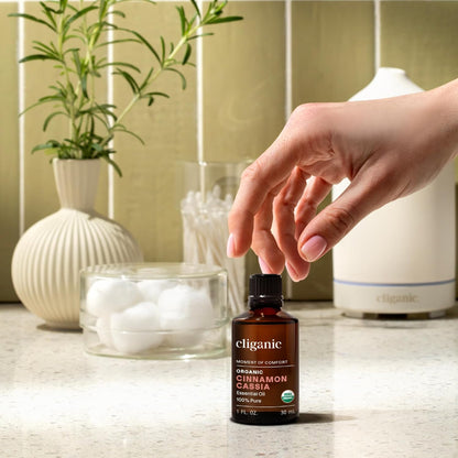 Cliganic Organic Lavender Essential Oil - 100% Pure Natural Undiluted, for Aromatherapy Diffuser | Non-GMO Verified - Colors B