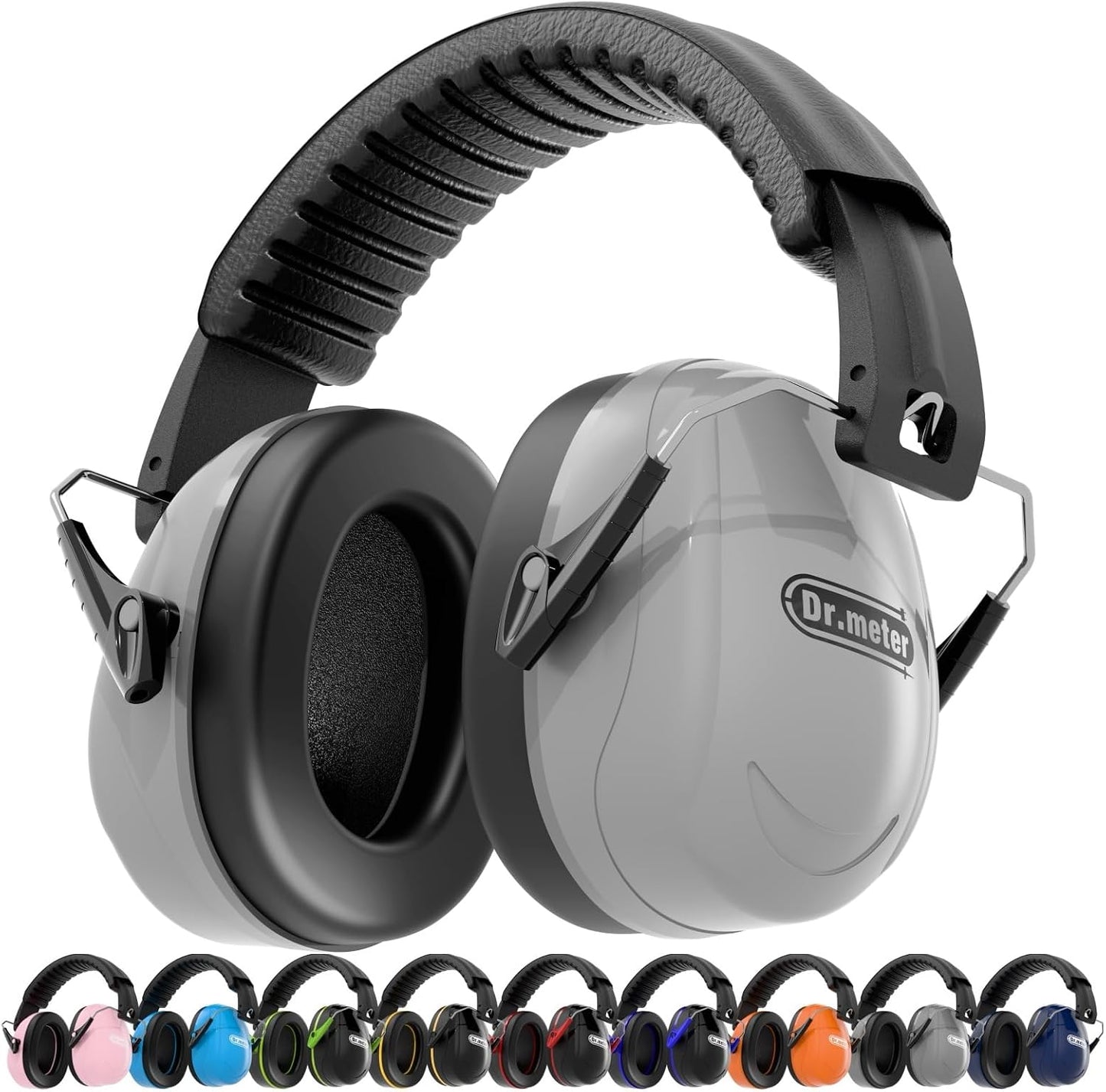 Dr.meter Ear Protection Ear Muffs, Noise Cancelling Headphones for Adults Kids 31dB Earmuffs for Noise Reduction, Hearing Protection for Shooting Gun Range, Mowing, Monster Jam, Sensory, Fireworks