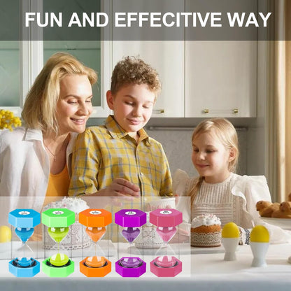 Sand Timers for Kids, 1/2/3/5/10/30 Minutes Acrylic Hourglass Sand Clock, Colorful Plastic Sand Watch Hour Glass Sandglass for Classroom, Games, Kitchen (Pack of 6)