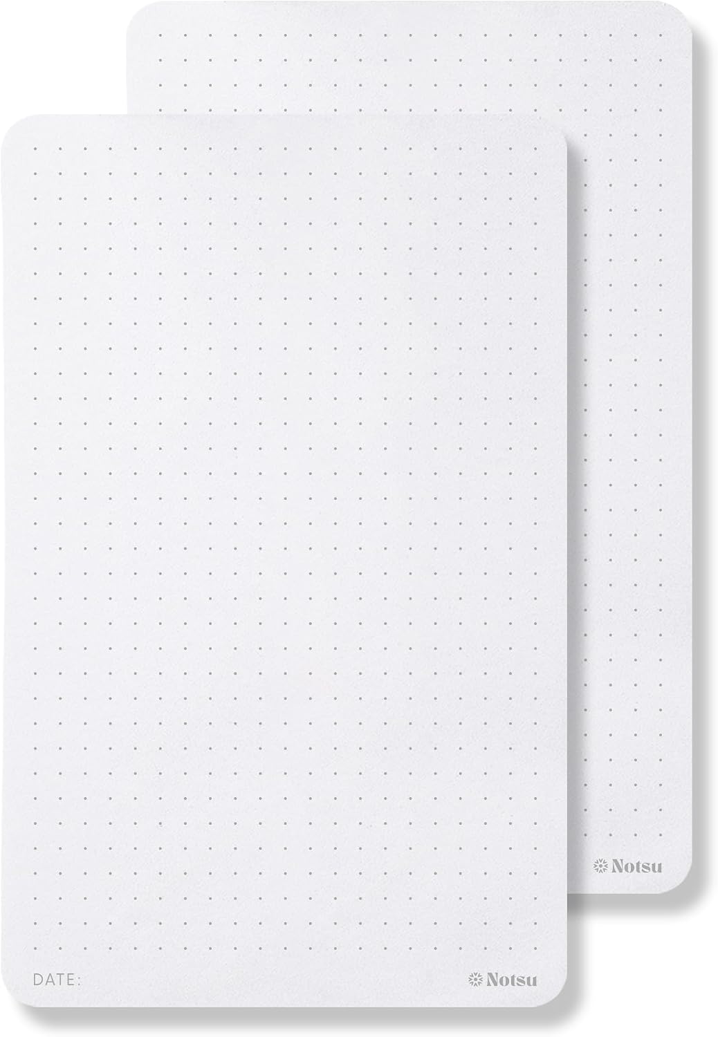 Notsu To Do List Small Desk Notepad 2 Pack | Minimalist To-Do Checklist Task Memo Note Pads with Premium Thick Paper, 3.9" x 6.3"
