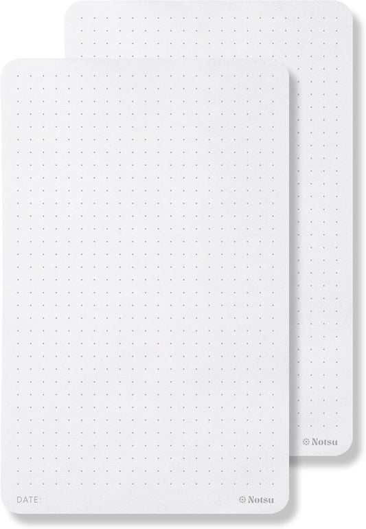Notsu To Do List Small Desk Notepad 2 Pack | Minimalist To-Do Checklist Task Memo Note Pads with Premium Thick Paper, 3.9" x 6.3"